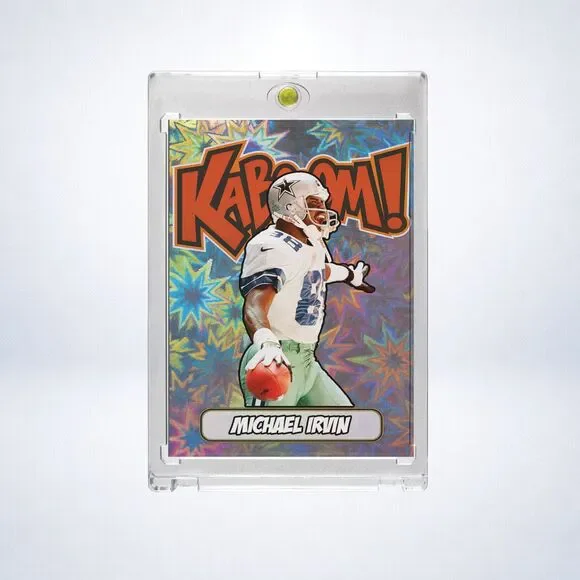 Michael Irvin Custom Holographic 3 Card Lot | Dallas Cowboys SSP Insert Set - Picture 1 of 4